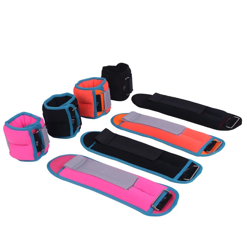Adjustable Neoprene Pink Sandbag Ankle & Wrist Weight Custom Bangles Ankle Weights