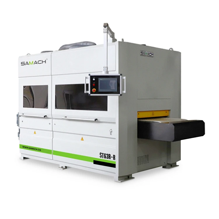 SAMACH Metal Sander Machine Polishing Deburring Sanding Machine Chip Removing Sander