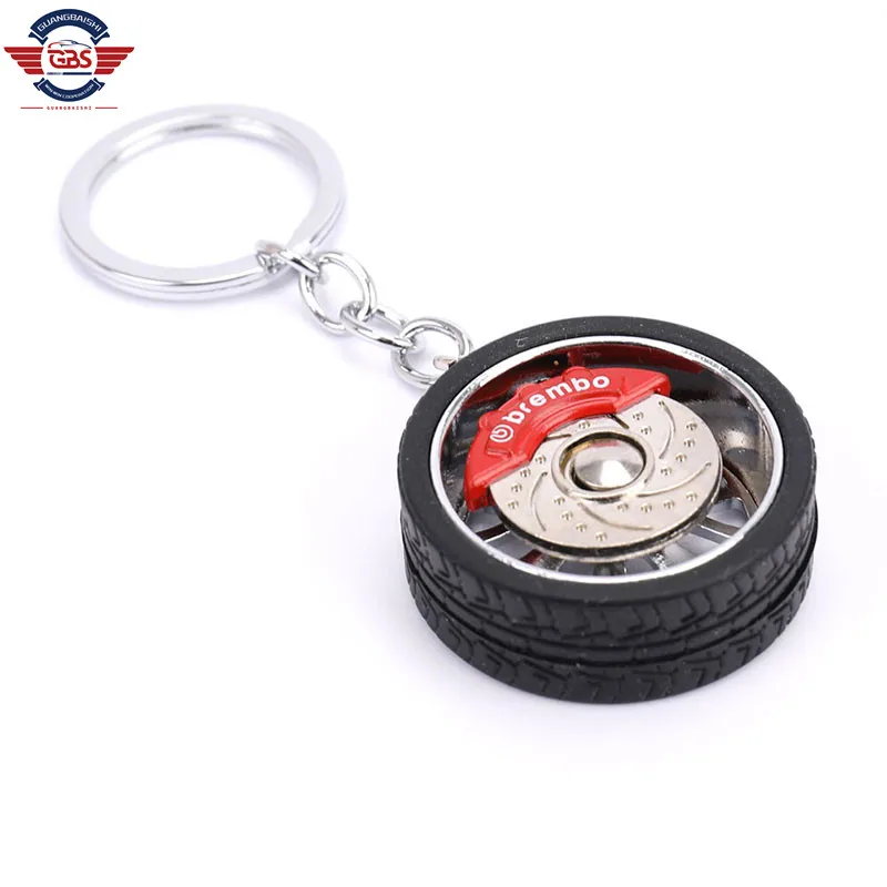 Key ring with Brake Discs Car Tire Wheel Hot RIM Car Wheel  Keychain