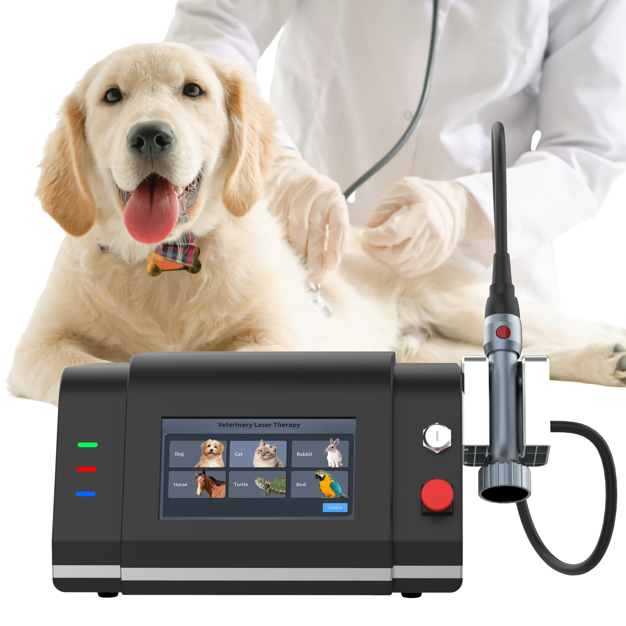 High Power Smart Physical Therapy Veterinary Laser Treatment 635Nm 808Nm 915Nm 980Nm Treatment Pain Relief Therapy