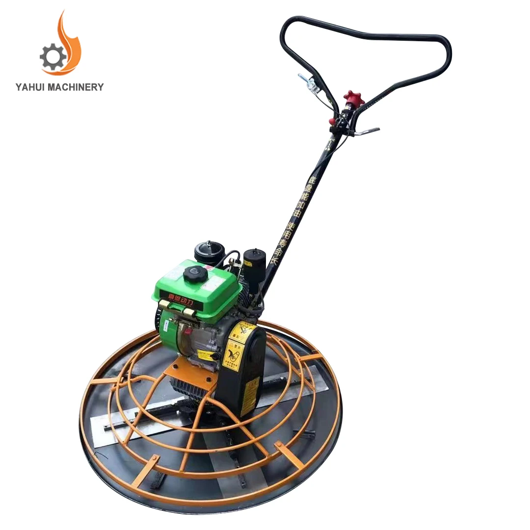Construction Tool Walk Behind Troweling Machine Construction, Mini Concrete Finishing diesel Power Trowel
