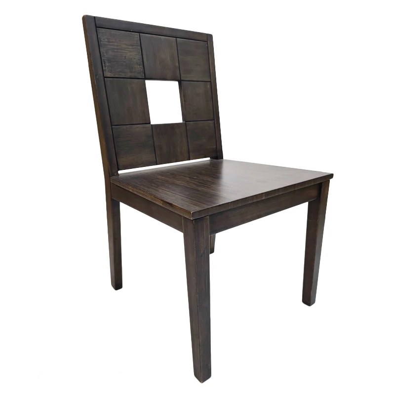Dark armchair Wholesale design room furniture wooden modern luxury dining chair pure natural wood