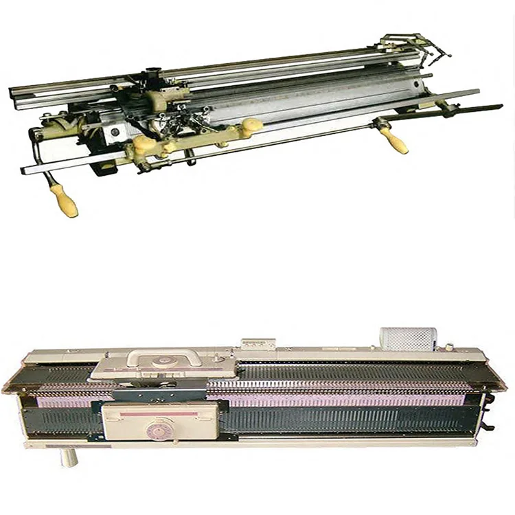 KH Brother Hand Driven Semi Auto Flat Knitting Machine For Sweater Hat Scarf Collar