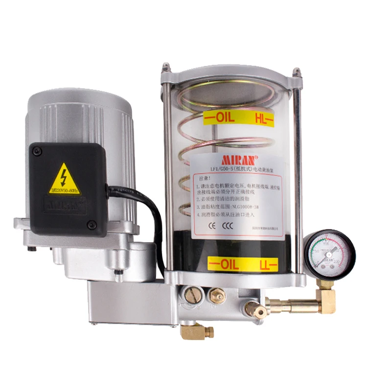 MIRAN central lubrication system used for CNC machine 1L Progressive electric butter injector grease lubrication plunger pump