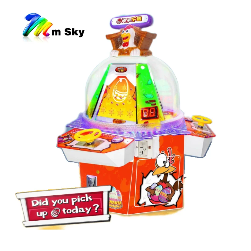 2023 New Coin Pusher Arcade Machine 3-Player Plastic Catching Ball Game Supermall Kids Amusement Equipment for Sale