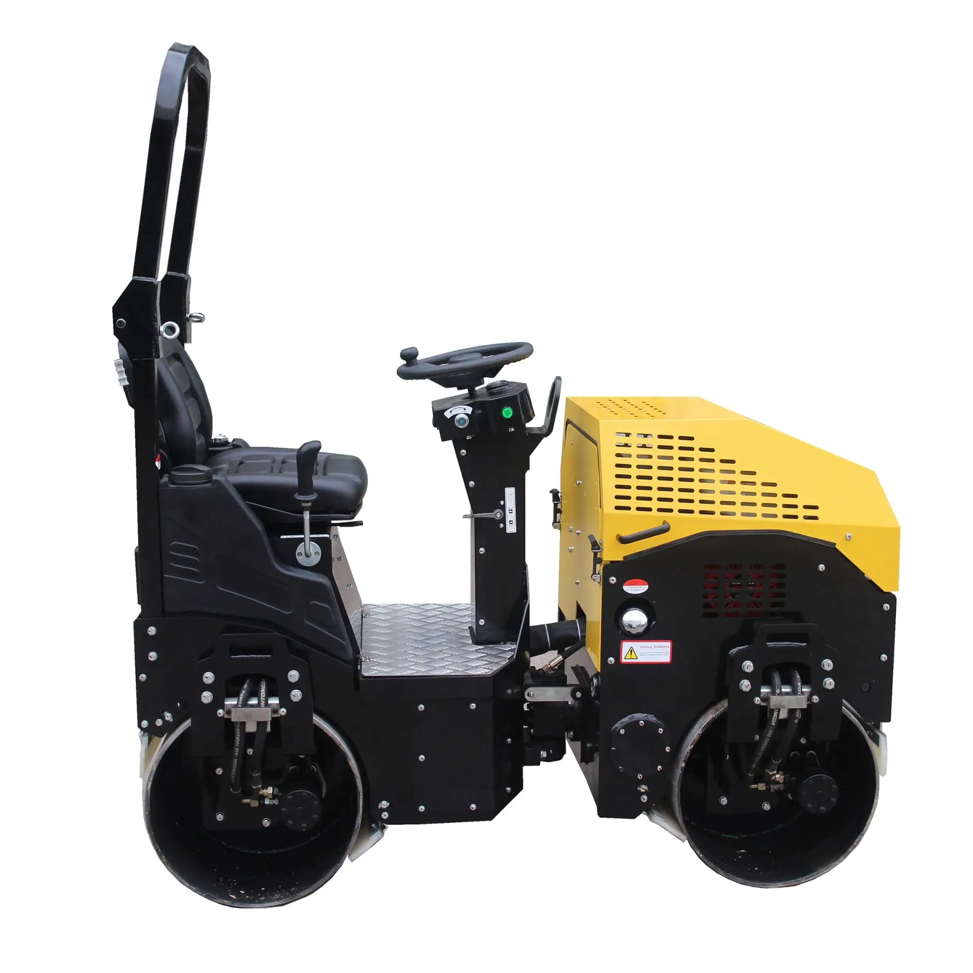 1000KG, 1TON, gasoline engine/diesel engine ride on hydraulic double drum vibratory road roller for sale