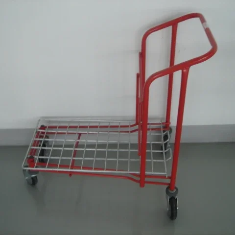 Полезная сверхмощная грузовая складская тележка для транспортировки