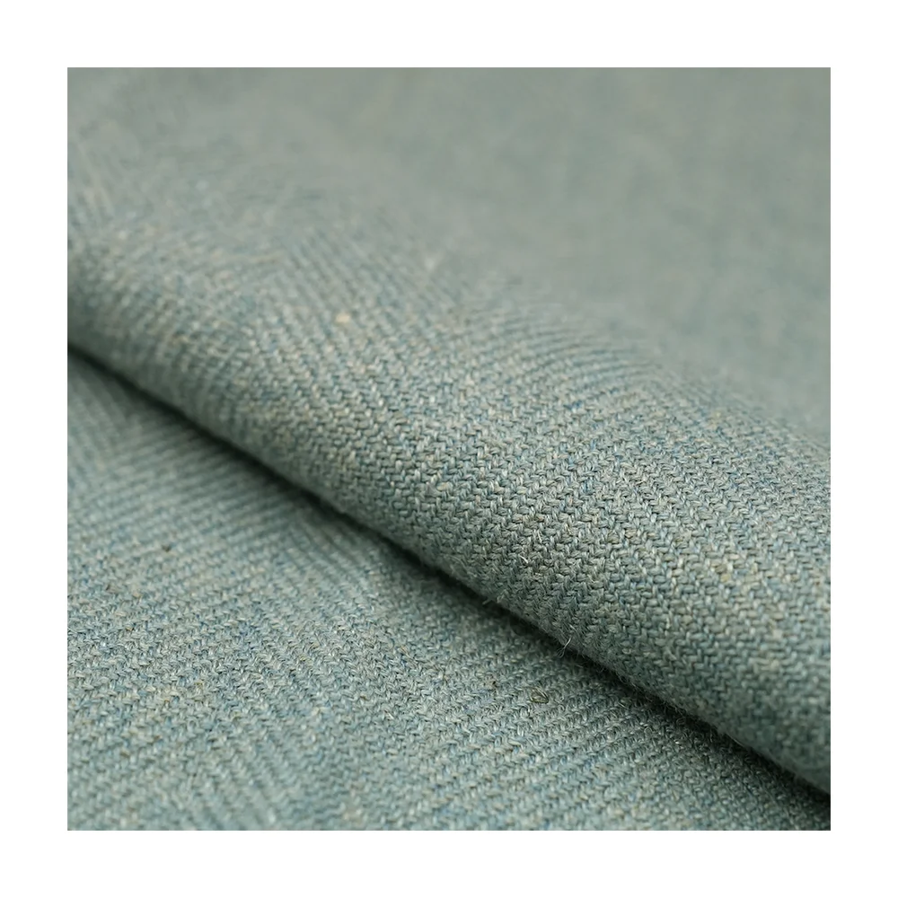 Gorgeous Wool Linen Blend Fabric 45%Wool 55%Linen Upholstery Merino Wool Fabric For Sofa Pillow Curtain Panel