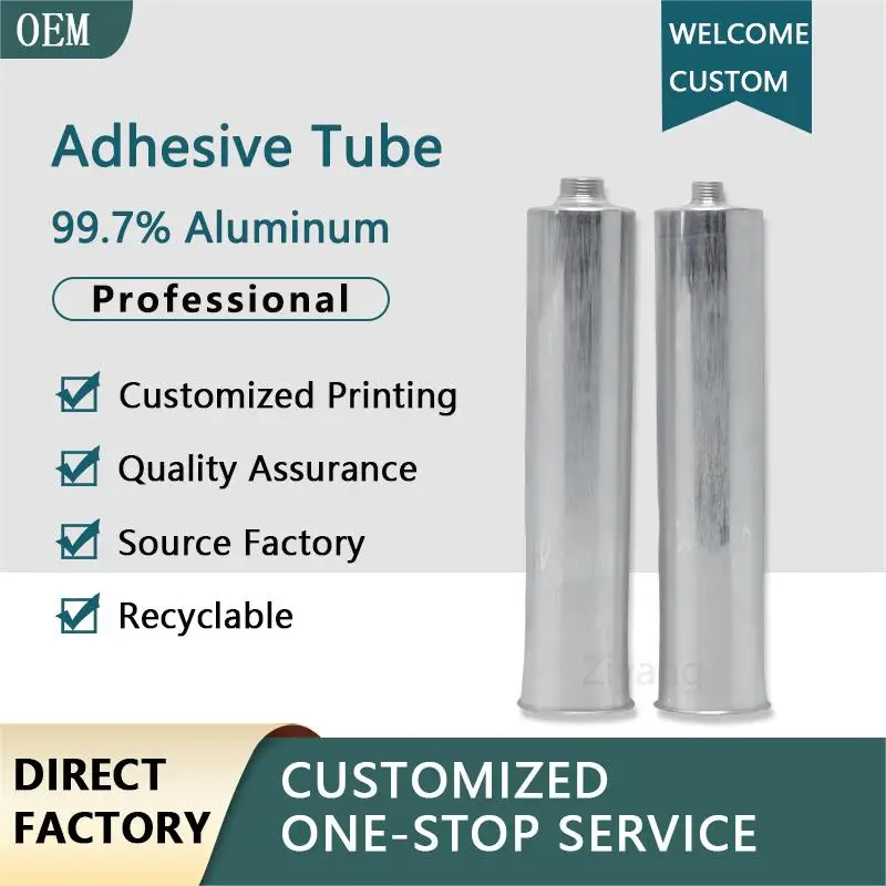 Empty Tube CUSTOM Printing For Packing Automotive Adhesive Car Window Glass Glue Black Windshield Sealer Caulking