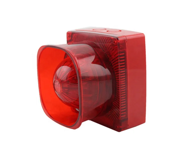 24v&220v Outdoor wired strobe siren burglar alarm system 115db horn siren pass IP65 Waterproof test