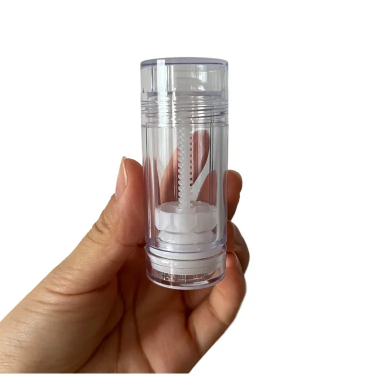 customized deo bottle/0.5oz mini clear cosmetic solid face cream tube pcr recyclable