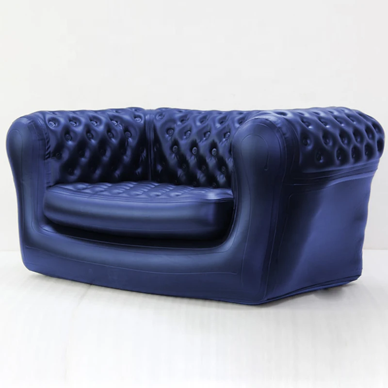 White velvet air outdoor inflatable sofa, China rubber blow up sofa
