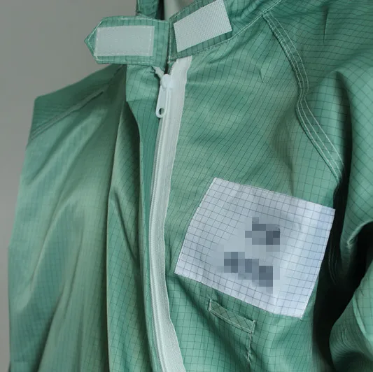 QR code following Industry Area esd clothes ESD Smock antistatic esd cleanroom suit