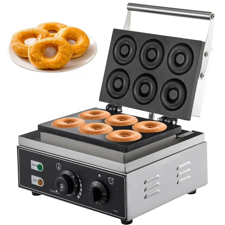 Hot sale fast food equipment commercial automatic electric waffle maker baked mini donut making machines