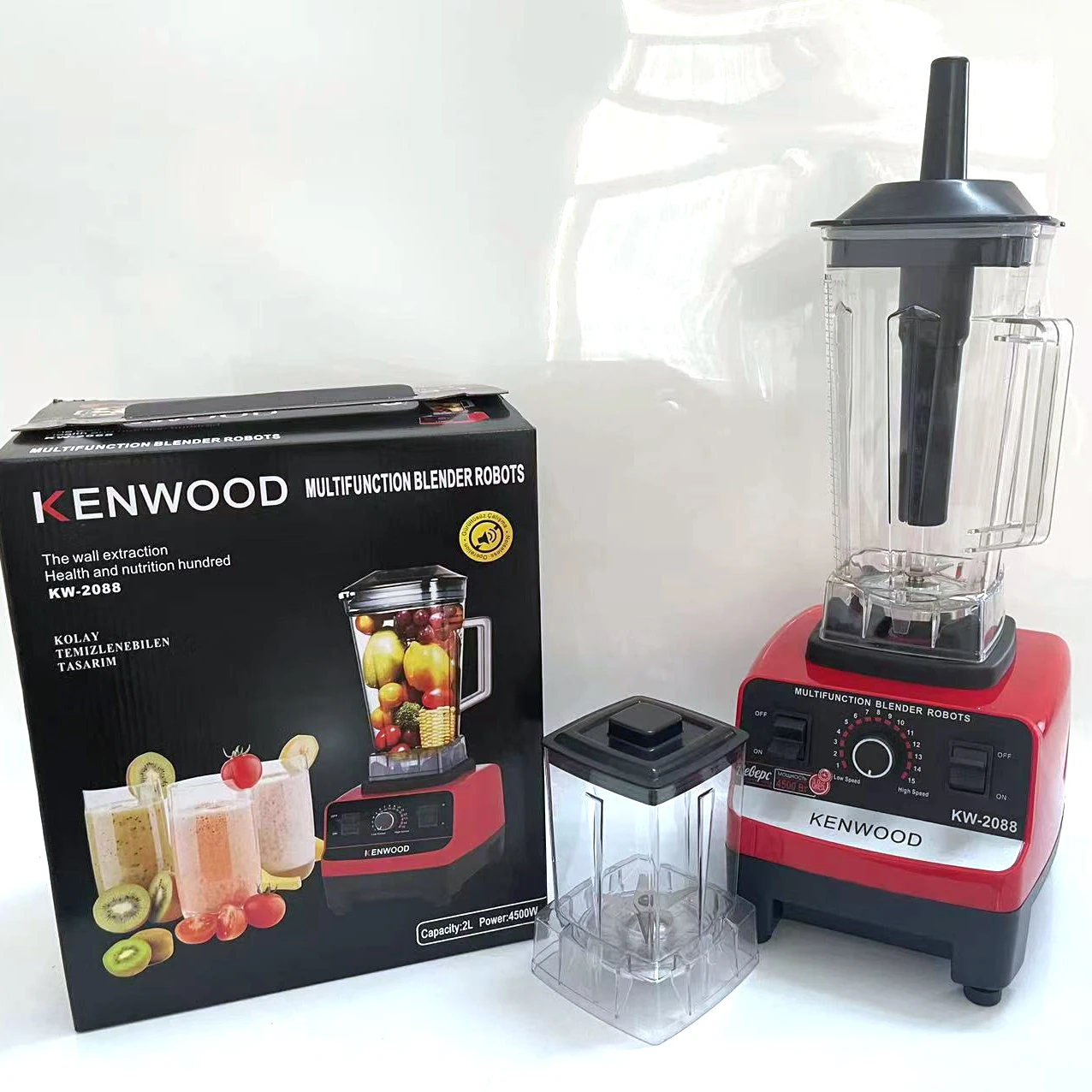 Supermarket hot sale commercial food mixer juice blender 2 in 1 kenwoods blender for household