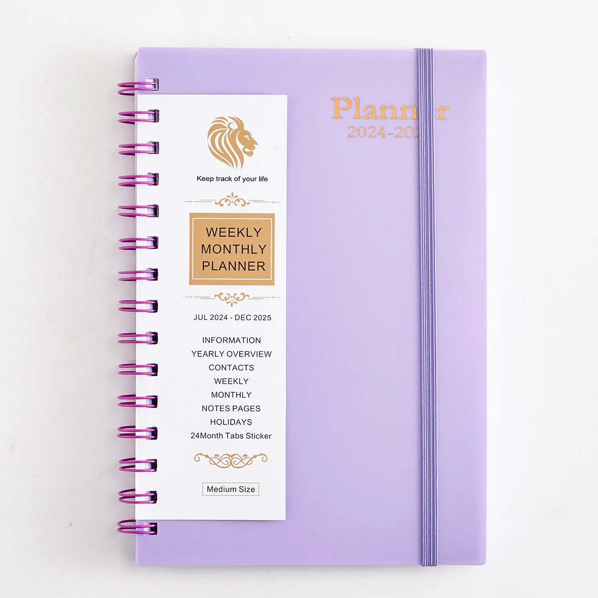 BEYOND 2024-2025 PP Custom Printed Spiral Agendas and Journals Planner with Daily Weekly 18 Monthly