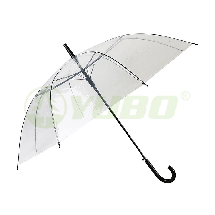 Promotion Custom Outdoor Fully Automatic Open Clear Transparent Umbrella
