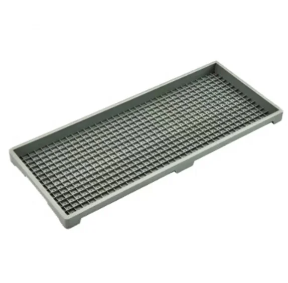 Stackable 300x600mm ABS hydroponic fodder growing tray Plastic Paddy Nursery Planting Rice seed germination tray