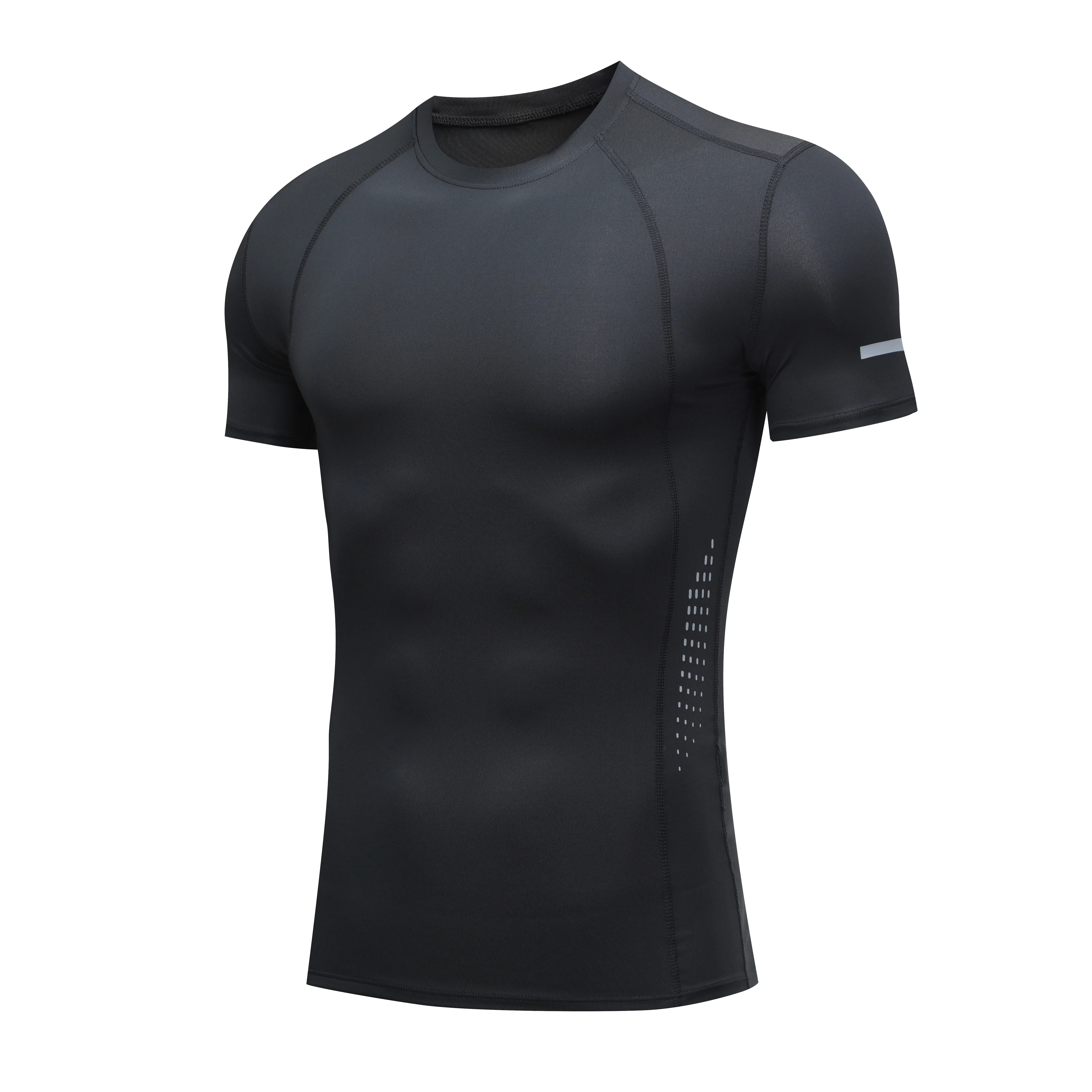 JINQI Custom logo men compression sports gym running  quick dry bike base layer fitness elastic soft comfortable tights