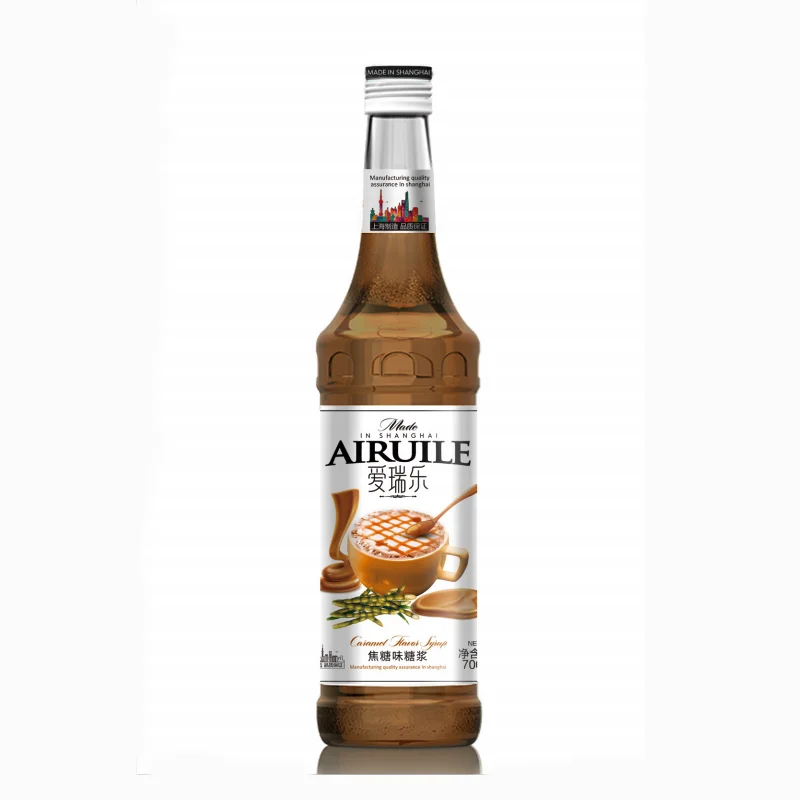 700ml beverage ingredient concentrated syrup caramel flavor syrup for beverage & cocktail