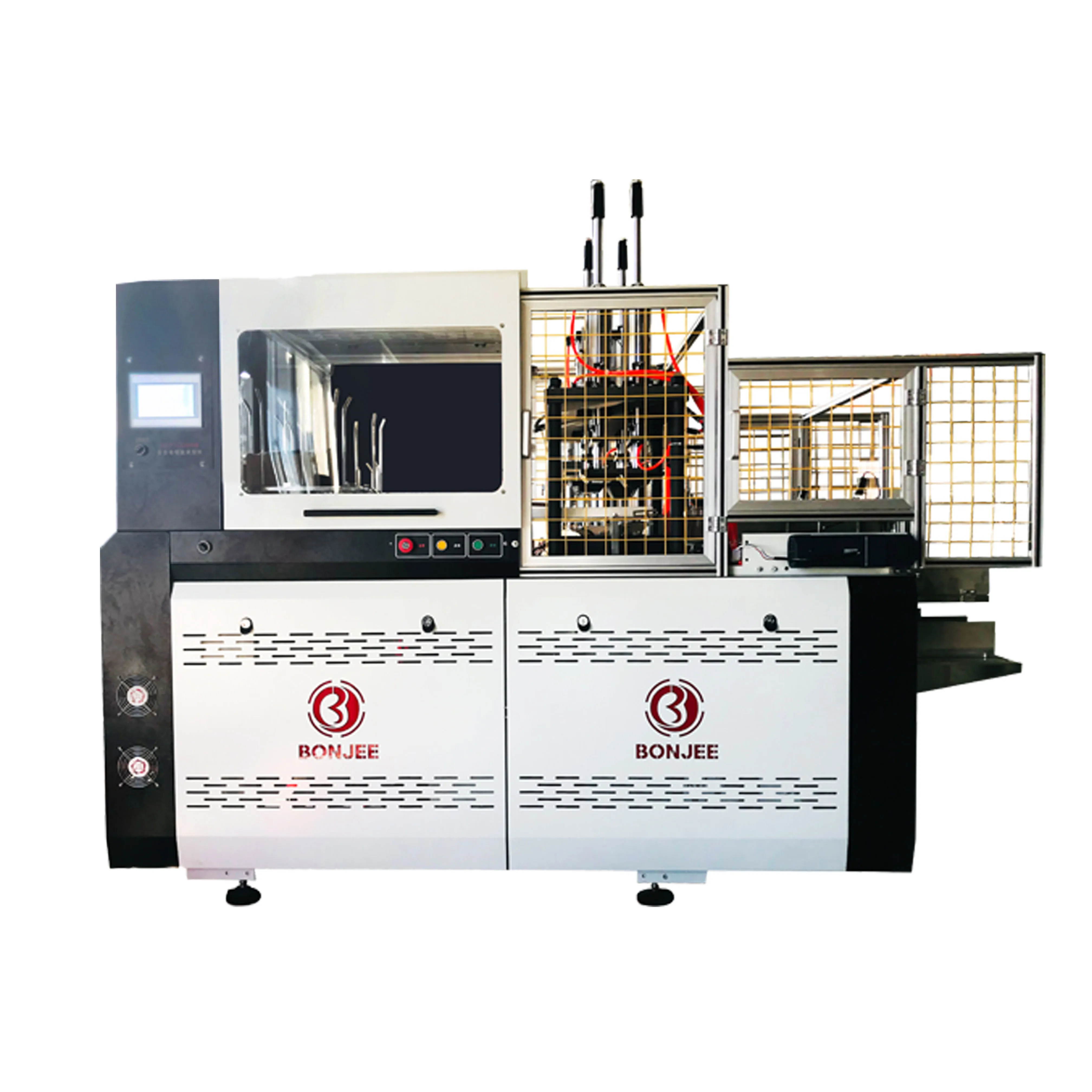 China Supplier Fully Automatic Disposable Paper Container Carton Box Making Machine For Bonjee Machinery