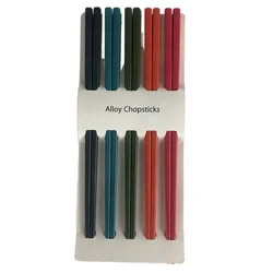 High Quality   Atrovirens color 24cm Chopsticks Deep Green 9.6 inch PET Plastic Chopsticks