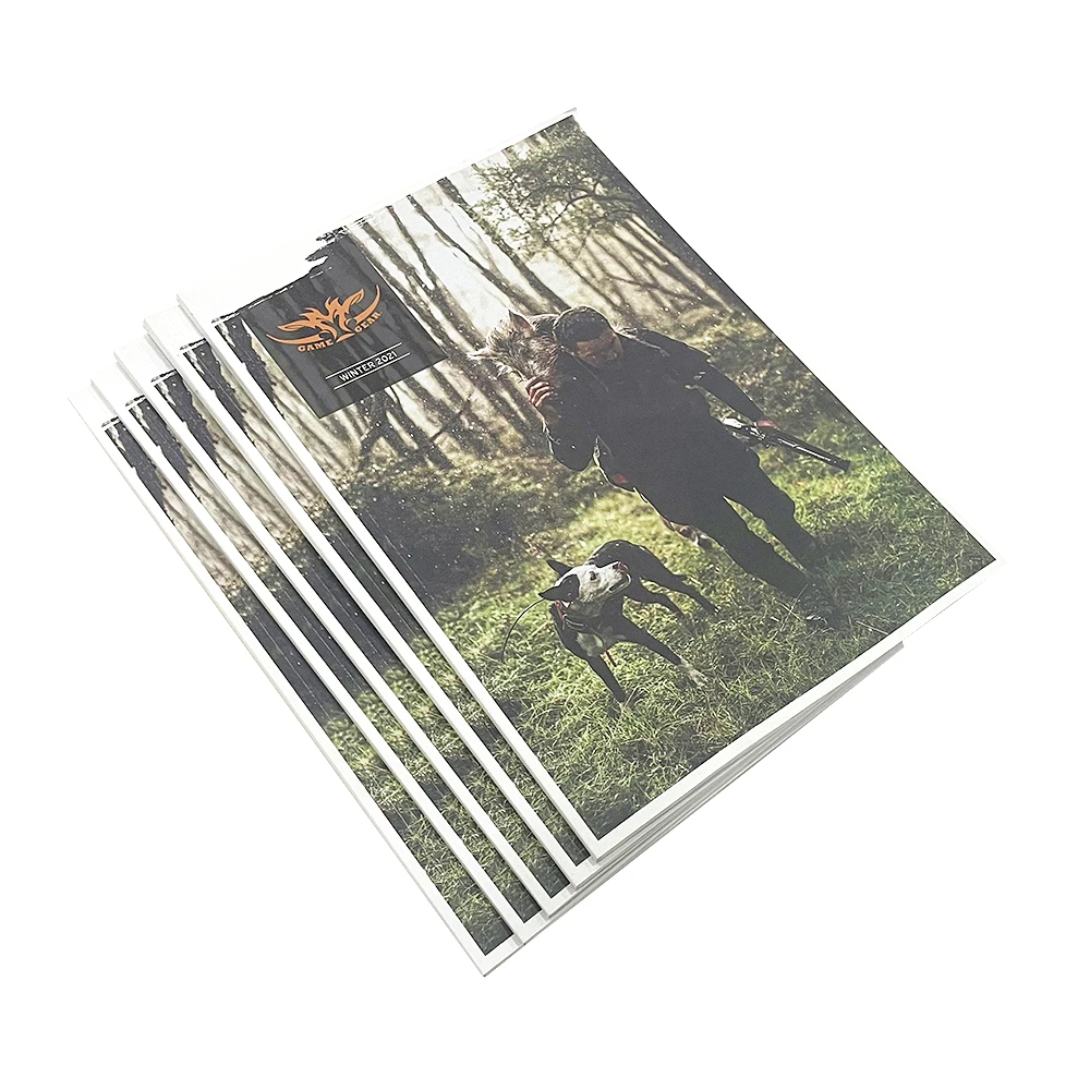 Custom Printed Fashion Book Catalog Perfect Binding Booklet Brochure Scratch Proof Soft Cover Magazine Printing