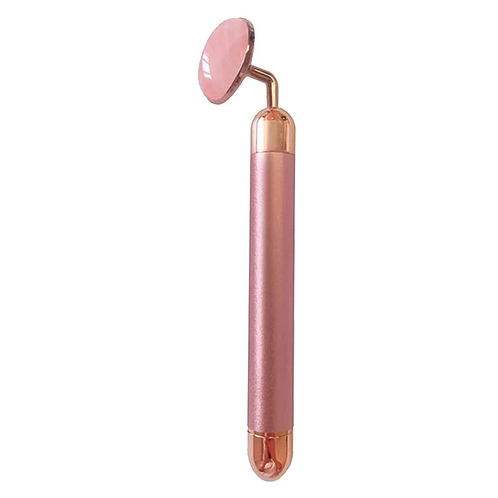 Electric Jade Roller Vibrating Facial Roller Rose Quartz Roller