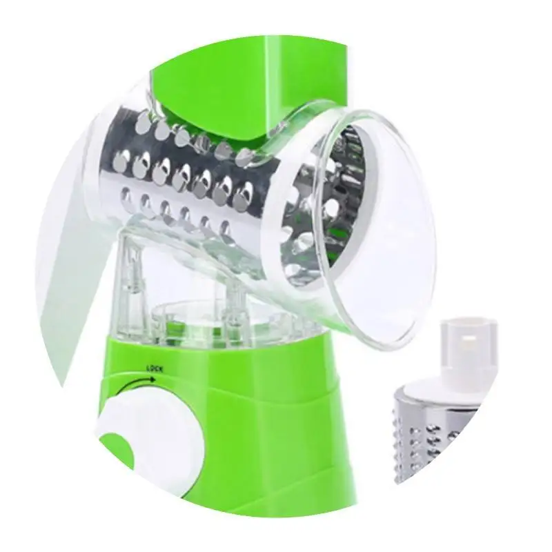 Hot Selling STOCK Spiral Slicer Drum Grater, Fast Fruit Cutter Cheese Grater Manual Hand Speedy Safe Vegetables Chopper
