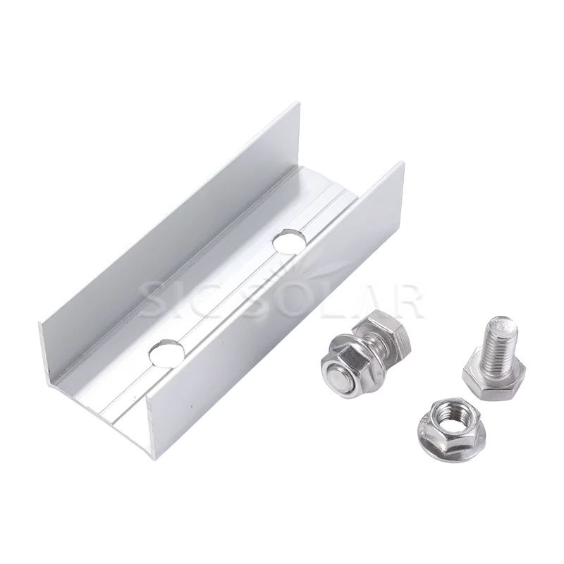R4040 Rail Splice Solar Pv Mount Bracket Roof Rail Connector Solar Structure Accessories