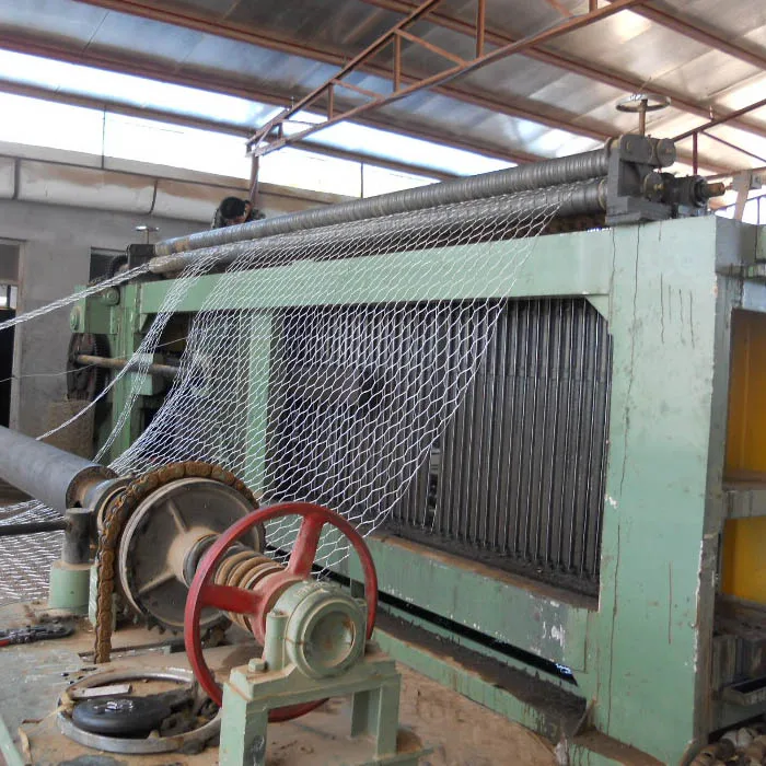 PVC coated stone gabion basket wire mesh netting machine manufacturer