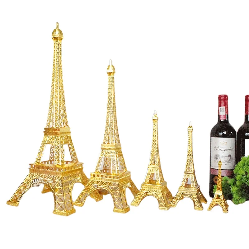 Wedding Decoration  Gift Art  Collectible Holiday Decoration & Gift  Advertising  Souvenir Eiffel Tower in Golden Silver Paris
