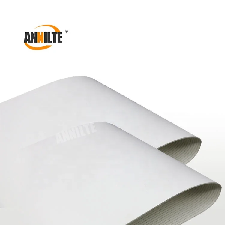 Annilte Customizable convayer belt high-quality white PVC/ PU food grade conveyor belt for sugar vegetable fuirt