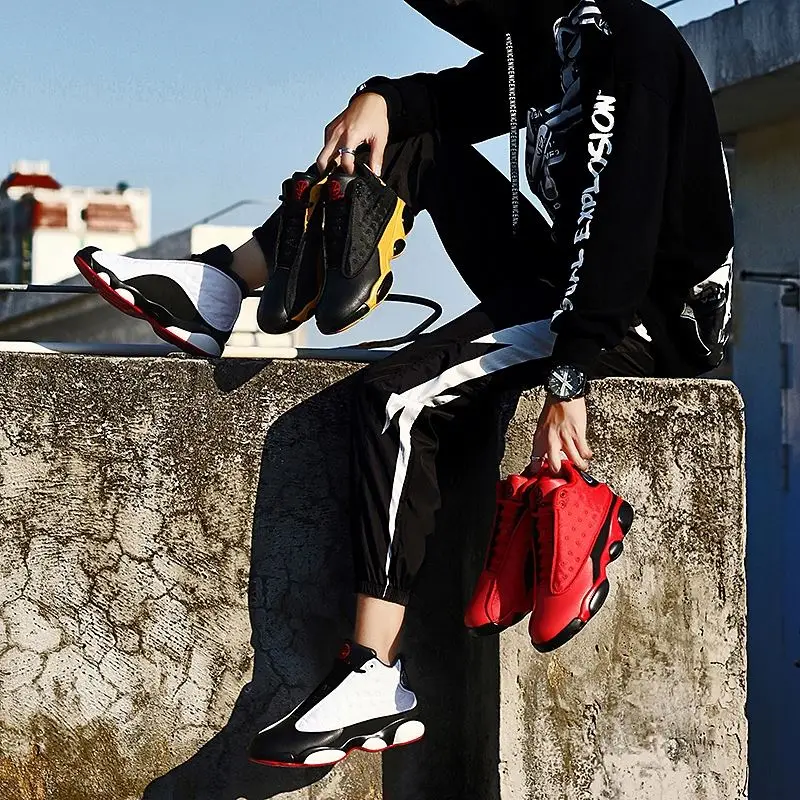 
Sepatu Basket Nik Jordam Original Sepatu-Basket-Peak Anta Kt Ufo 6 Air 13 Retro Playground Tenis De Basquete Usado 