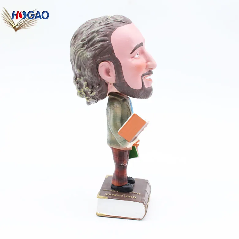 cute football bobble head figurine resin dashboard bobble head football player