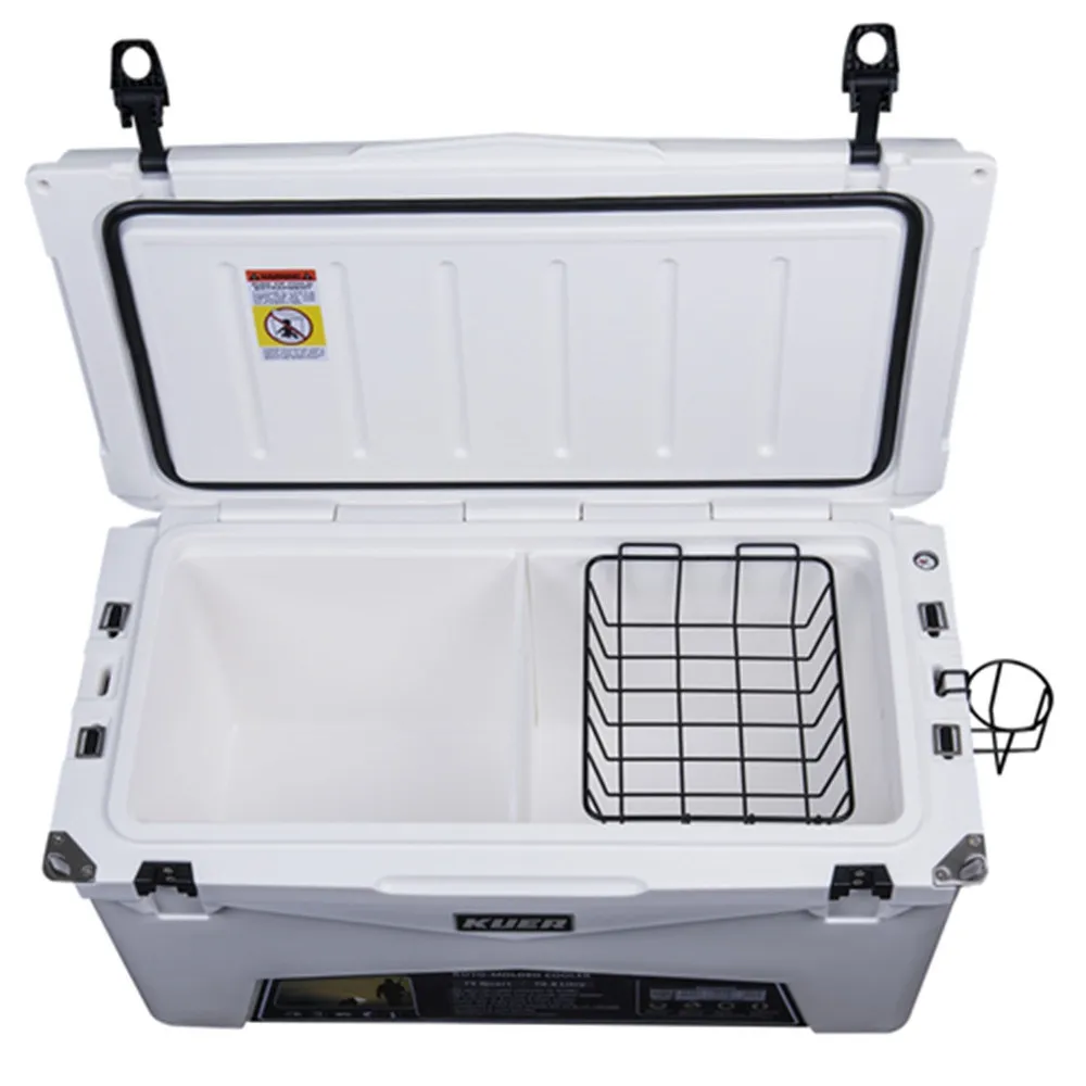 Kuer Cooler Box Rotomolded Plastic ice box 75qt  rotomolded coolers