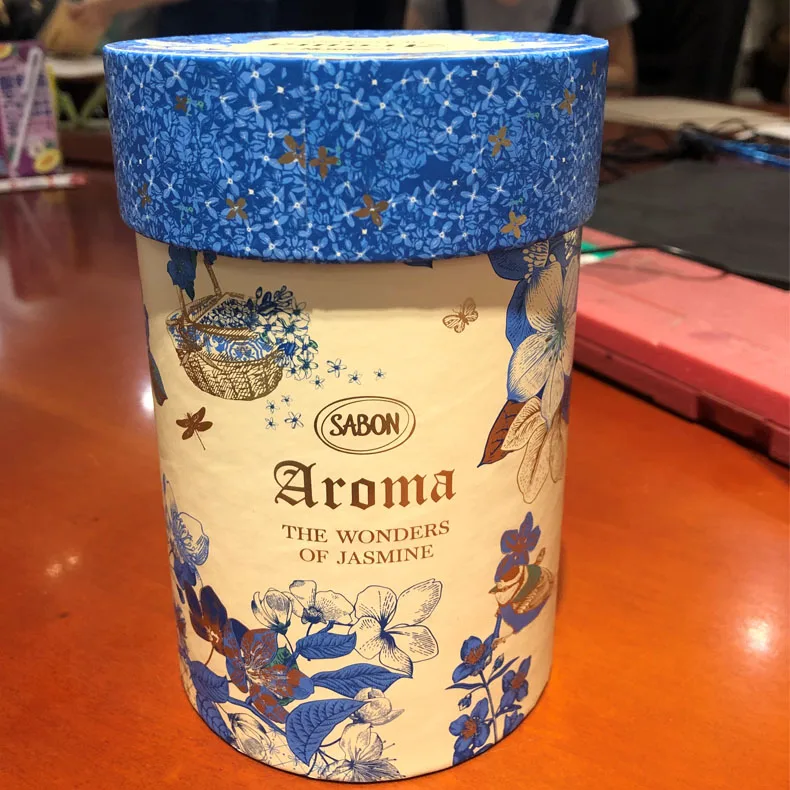 Custom Biodegradable Cylinder Food Paper Cardboard Tube Packaging Premium Paper Round Box With Ribbon