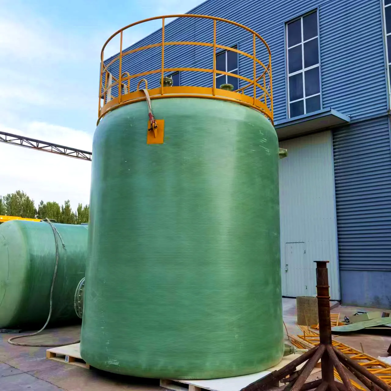 Made in China environmentally friendly material fiberglass water treatment water storage tank rainwater tank