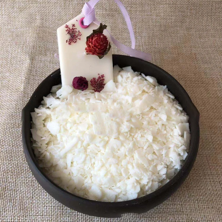raw material of natural granular white paraffin soy wax flakes for candle making custom scented candles