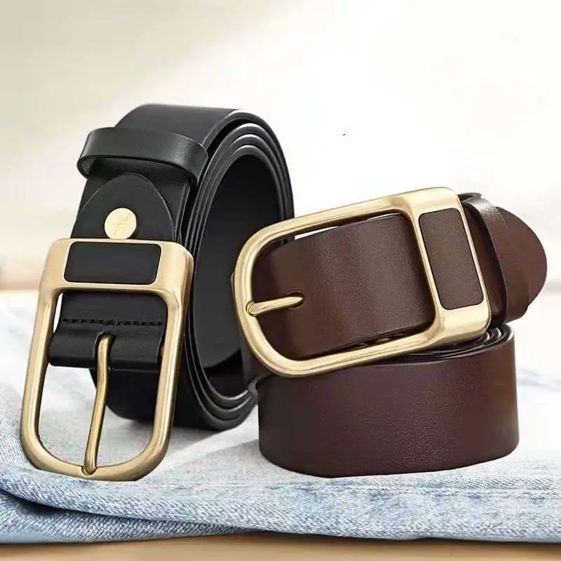 New Arrival Fashion pu Leather Luxury Strap Male Belts For Men Classic Vintage Pin Buckle Leather Belt Male Belt Men