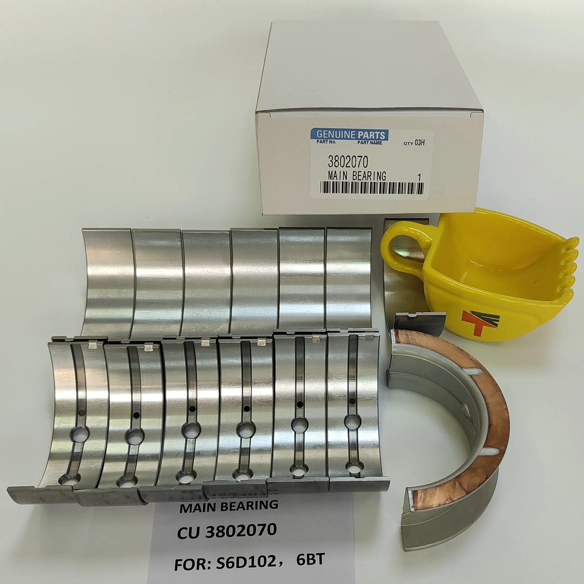 3802070 подшипника двигателя для Двигателя 6BT QSB S6D102 S6D107 запасные части 6736-21-8110 6736-21-8610 6754-22-8320