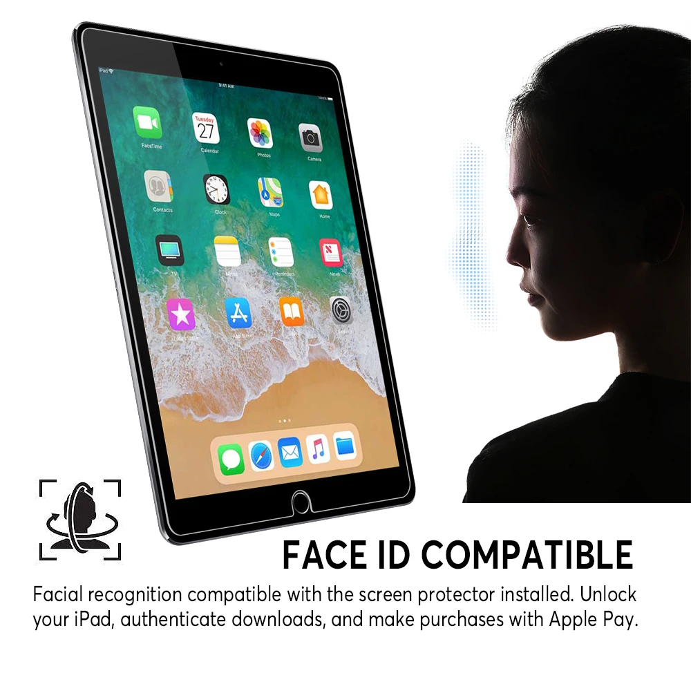 For iPad Tempered Glass Ultra Clear 9H 0.33mm 2.5D Tempered Glass For iPad 9.7 Air 2 Screen Protector