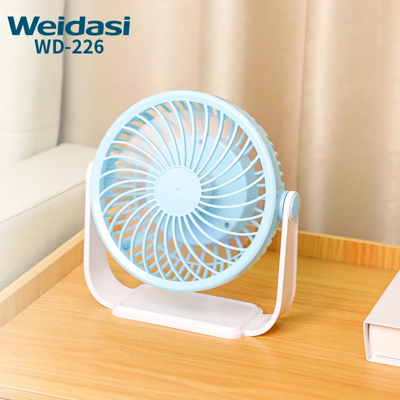 New Wholesale Office Charging Silent Rechargeable Mini Fan Portable Cute Student Fan Desktop Fan