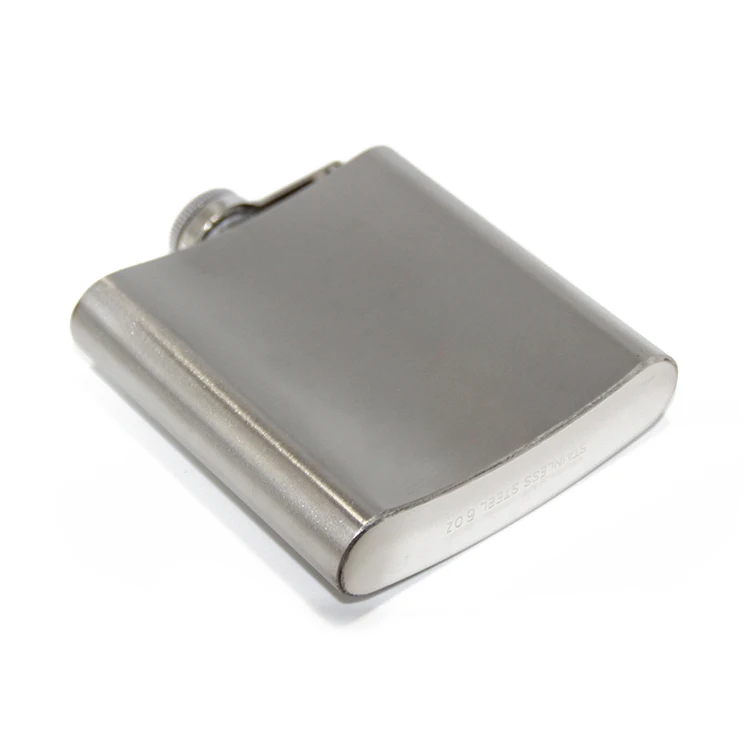 6oz Portable Travel Tour Outdoor Portable Pocket Alcohol Bottle Drinkware Stainless Steel Flagon Hip Flask Whiskey Wine Flask