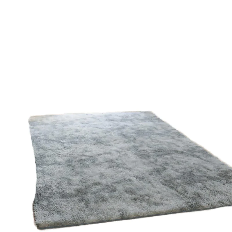 Custom Area Rugs for Living Room Home Decorative Fluffy Floor Carpet Mat Tie Dyed Light Grey Luxurious Decorations Rug floor