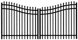 Factory Supply Customized Decorative Modern Privacy  Garden Fence Design Gate