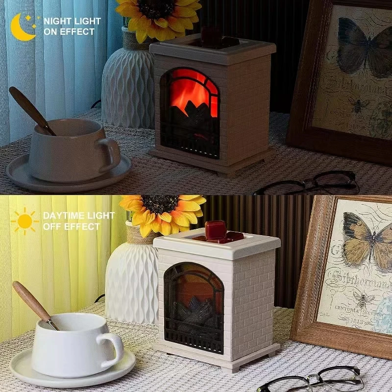 Wholesale Electric Novel Fireplace Style Wax Melt Warmer Burner for Sleep Assistance Melts Wax Perfectly