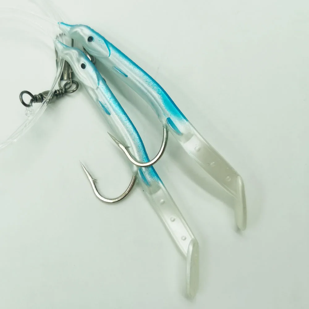 Alpha Fishing String Hook 1# Flat Single Hooks Eel Sabiki Rig