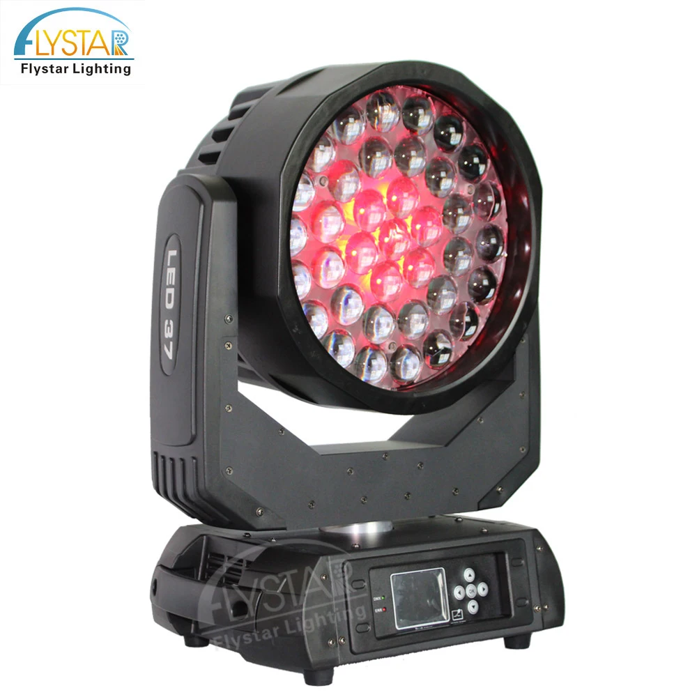 Professional 37pcs 10w 4in1 RGBW led zoom beam wash robin 600 moving head stage lights