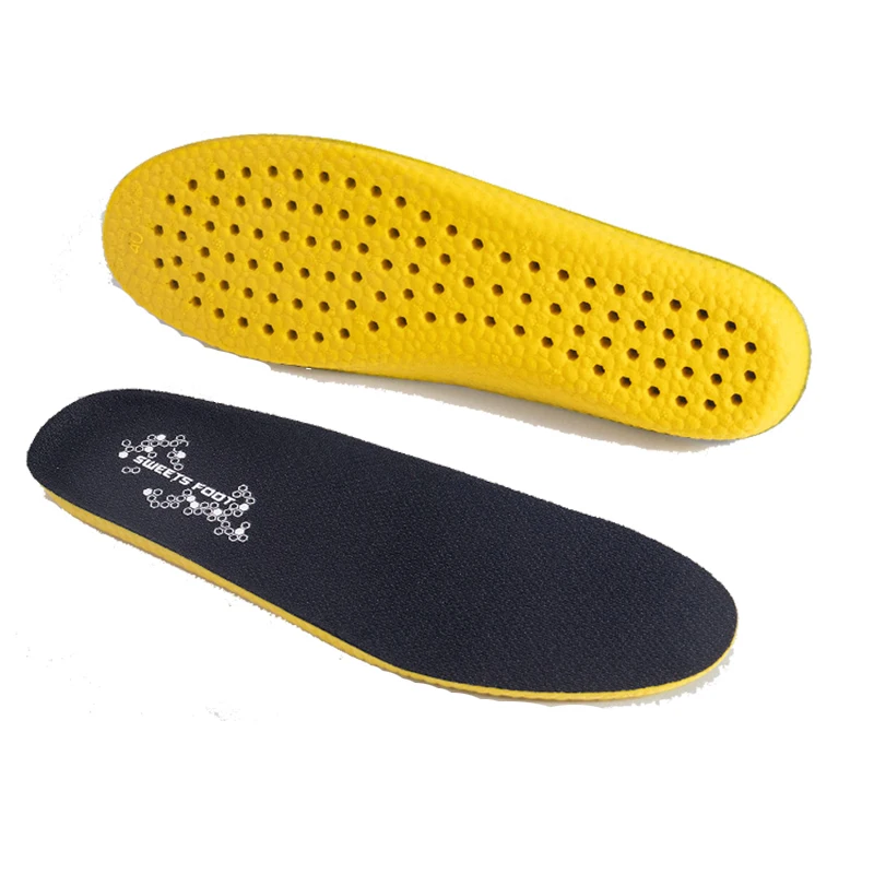 wholesale cheap PU popcorn mesh fabric high elasticity soft comfort insole shock-absorbing insoles trim to fit  MOQ 1 PAIR